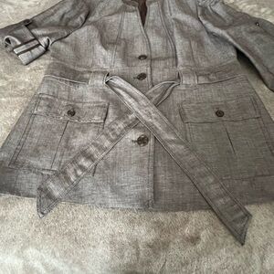 NWOT tag Calvin Klein women business casual blazer’s dress jacket whit belt nice